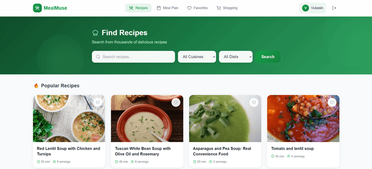 MealMuse screenshot